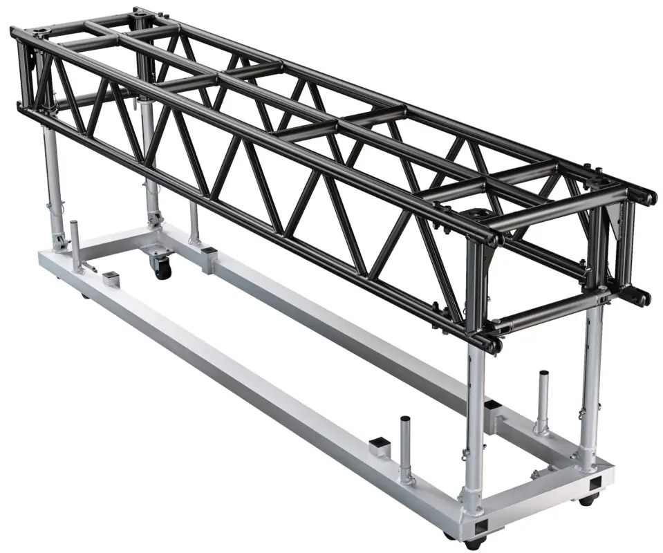 Echt Global Truss Traverse PreRig 300 cm Stage Black mit Dolly