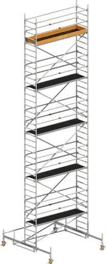 Markenware Fahrgerüst Layher Uni Standard P2 1411109 mit Telegeländer - Arbeitshöhe 11,38 m