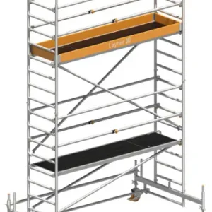 Beliebt Fahrgerüst Layher Uni Standard P2 1411103 mit Telegeländer - Arbeitshöhe 5,35 m