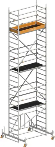 Rollgerüst Layher Zifa P2 1416216 mit Telegeländer - Arbeitshöhe 7,76 m Sonderangebot