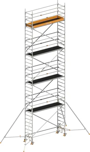 Letzte Chance Fahrgerüst Layher Uni Standard P2 1411128 mit Stützen und Telegeländer - Arbeitshöhe 10,20 m
