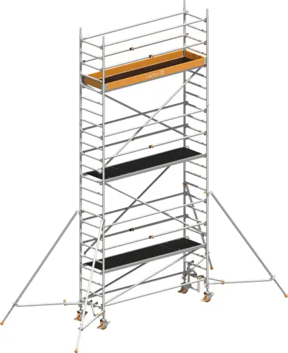 Fahrgerüst Layher Uni Standard P2 1411125 mit Stützen und Telegeländer - Arbeitshöhe 7,20 m Meistverkauft