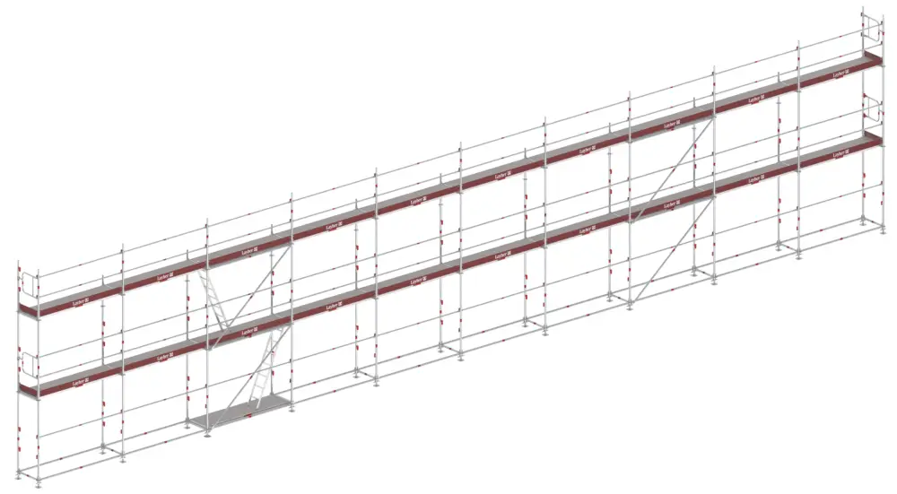 Heißes Angebot Layher AGS Gerüst 70 Stahl mit Stalu-Boden 160 m²