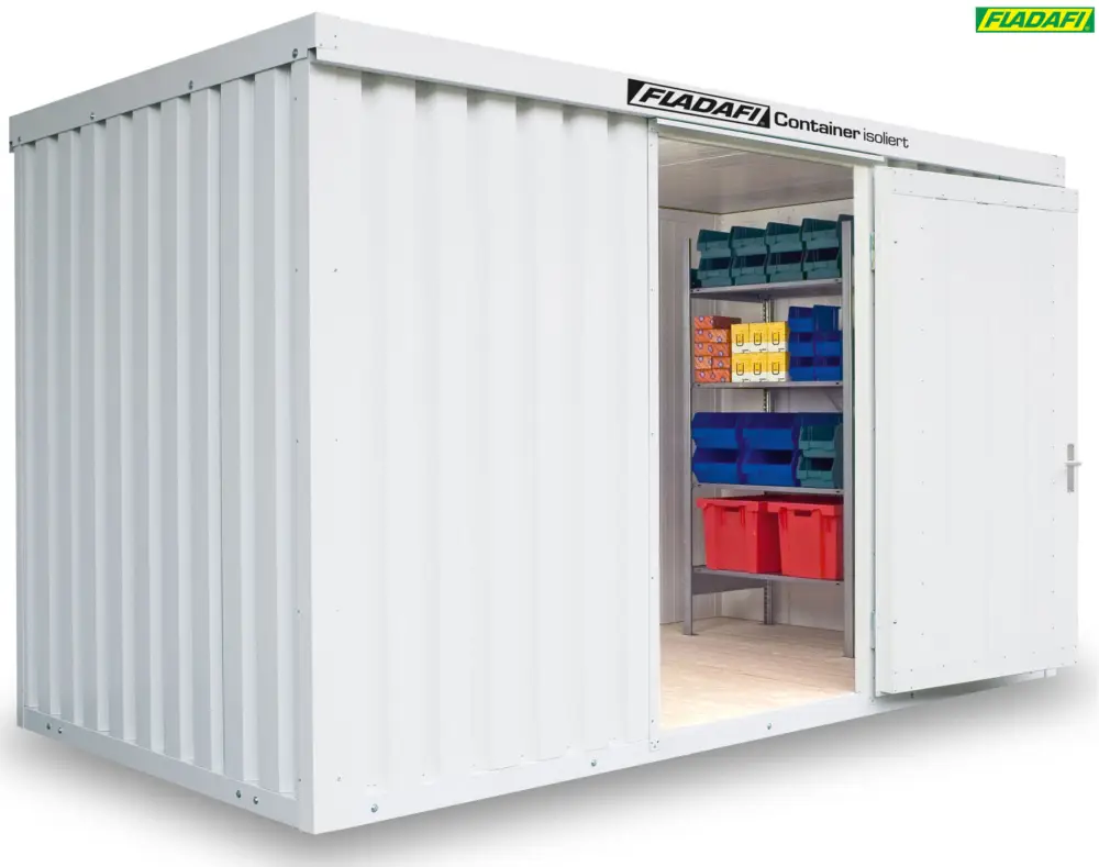 Angebot FLADAFI Thermocontainer 4050 x 2170 x 2405 mm mit Holzboden - 1-flügelige und 2-flügelige Tür
