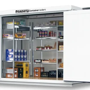 Finale Aktion FLADAFI Thermocontainer 3050 x 2170 x 2465 mm mit isoliertem Boden - 1-flügelige und 2-flügelige Tür