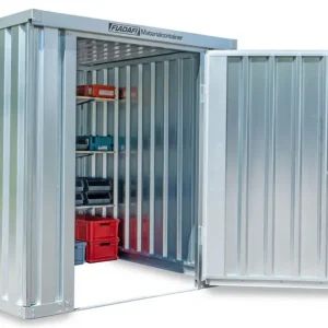 Beliebt FLADAFI Materialcontainer 2100 x 2170 x 2150 mm ohne Boden - 2-flügelige Tür auf 2 m Seite