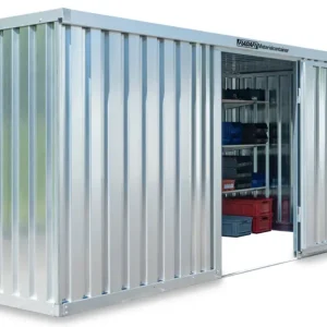 Aktuell FLADAFI Materialcontainer 5080 x 2170 x 2150 mm ohne Boden - 1-flügelige und 2-flügelige Tür