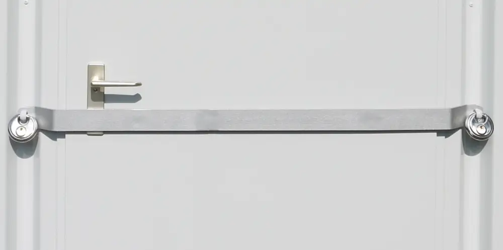 Must-Have FLADAFI Einbruchssicherung 2-flügelige Tür 1830 mm längsseitig für Materialcontainer MC MC Kombi