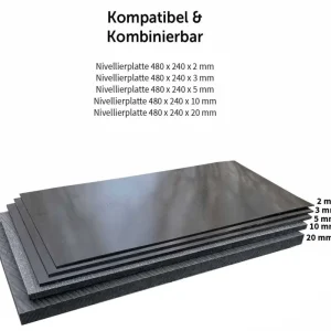 Letzte Chance hawego Nivellierplatte Distanzplatte 480 x 240 x 3 mm