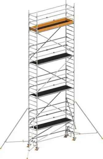 Nur Für Kurze Zeit Fahrgerüst Layher Uni Standard P2 hawego 1411127 mit Stützen und Telegeländer - Arbeitshöhe 9,20 m