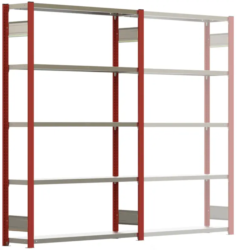 Must-Have Regalwerk BERT Lagerregal 150 5 Grundfeld 2000 x 1285 x 300 mm - RAL 3000