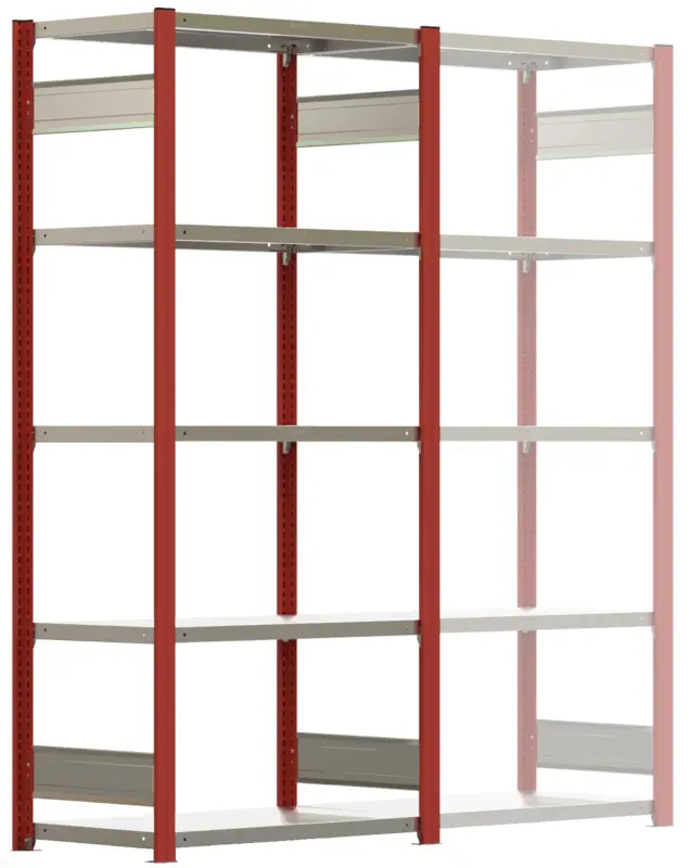 Super-Preis Regalwerk BERT Lagerregal 150 7 Grundfeld 3000 x 875 x 500 mm - RAL 3000