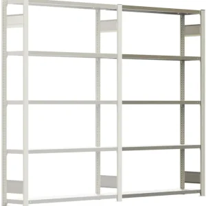 Aktuell Regalwerk BERT Lagerregal 150 5 Anbaufeld 2000 x 1285 x 300 mm - RAL 7035