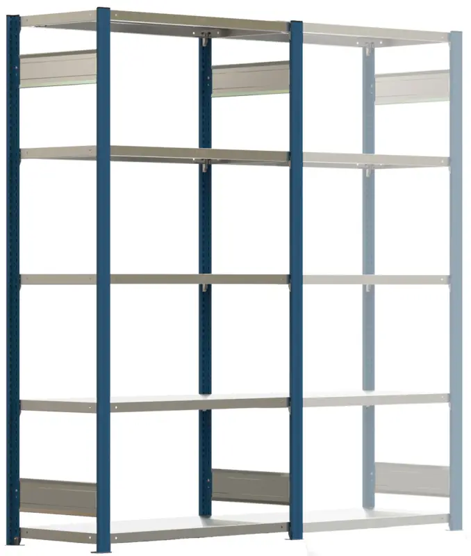 Mega-Angebot Regalwerk BERT Lagerregal 150 6 Grundfeld 2500 x 875 x 600 mm - RAL 5010