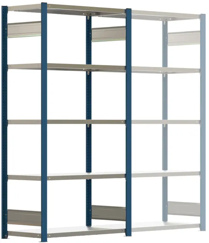Regalwerk BERT Lagerregal 150 7 Grundfeld 3000 x 1005 x 500 mm - RAL 5010 Beliebt