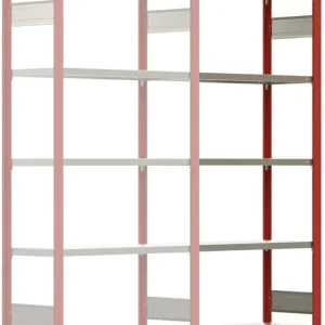 Wochenendangebot Regalwerk BERT Lagerregal 250 6 Anbaufeld 2500 x 1005 x 400 mm - RAL 3000