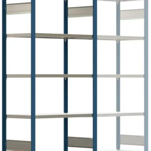 Abverkauf Regalwerk BERT Lagerregal 250 7 Grundfeld 3000 x 875 x 600 mm - RAL 5010