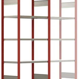 Aktuell Regalwerk BERT Schwerlastregal 350 6 Grundfeld 2500 x 875 x 500 mm - RAL 3000