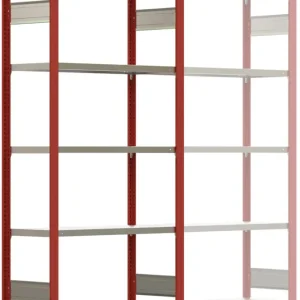 Ausverkauf Regalwerk BERT Schwerlastregal 350 6 Grundfeld 2500 x 1005 x 400 mm - RAL 3000