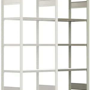 Wochenendangebot Regalwerk BERT Schwerlastregal 350 6 Anbaufeld 2500 x 875 x 500 mm - RAL 7035