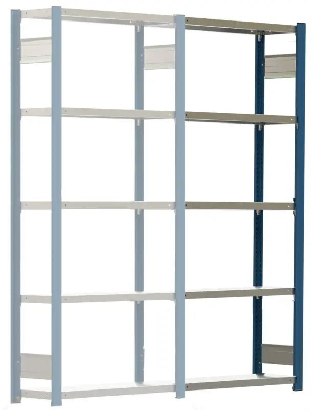 Regalwerk BERT Schwerlastregal 350 5 Anbaufeld 2000 x 875 x 300 mm - RAL 5010 Sofort Bestellen