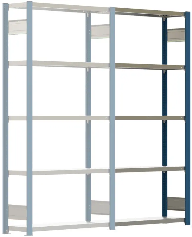 Must-Have Regalwerk BERT Schwerlastregal 350 7 Anbaufeld 3000 x 1005 x 300 mm - RAL 5010