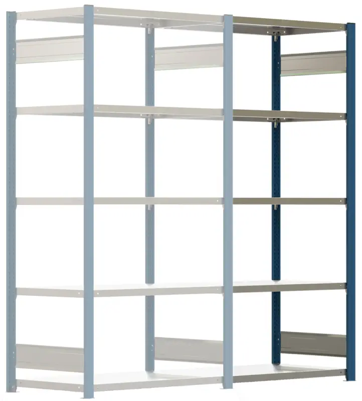 Solange Der Vorrat Reicht Regalwerk BERT Schwerlastregal 350 7 Anbaufeld 3000 x 1005 x 600 mm - RAL 5010