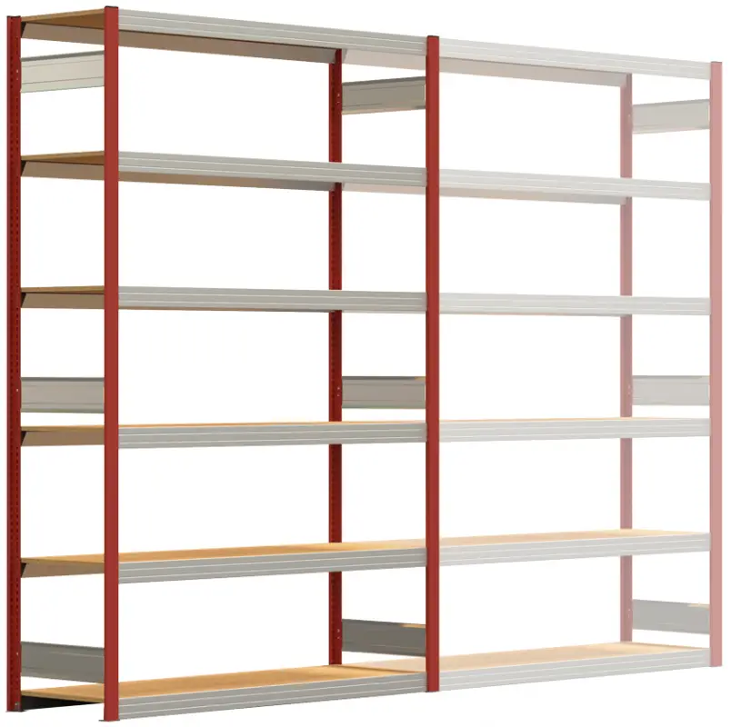 Geprüft Regalwerk BERT Großfachregal 250 6 Grundfeld 2500 x 1695 x 500 mm - RAL 3000