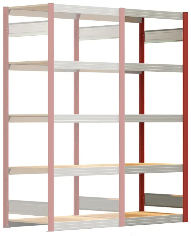 Jetzt Kaufen Regalwerk BERT Großfachregal 250 5 Anbaufeld 2000 x 875 x 600 mm - RAL 3000