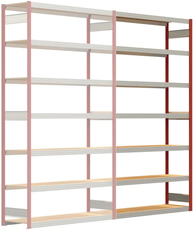 Nur Für Kurze Zeit Regalwerk BERT Großfachregal 250 7 Anbaufeld 3000 x 1695 x 500 mm - RAL 3000