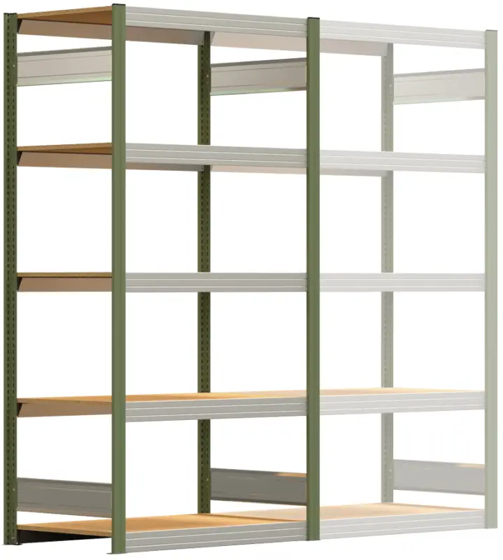 Schneller Versand Regalwerk BERT Großfachregal 250 5 Grundfeld 2000 x 1005 x 600 mm - RAL 6011
