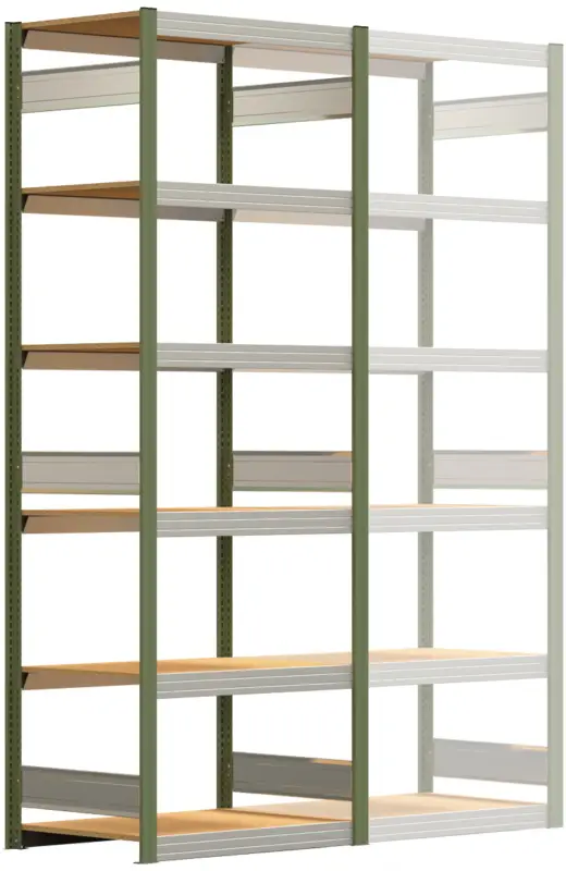 Neu Regalwerk BERT Großfachregal 250 6 Grundfeld 2500 x 875 x 600 mm - RAL 6011