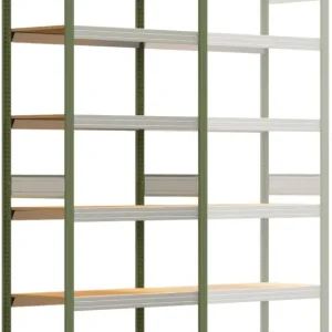 Top-Preis Regalwerk BERT Großfachregal 250 6 Grundfeld 2500 x 1005 x 500 mm - RAL 6011