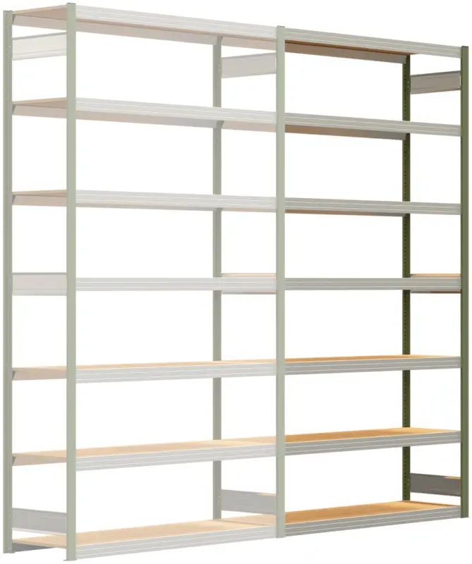 Direkt Vom Hersteller Regalwerk BERT Großfachregal 250 7 Anbaufeld 3000 x 1695 x 500 mm - RAL 6011