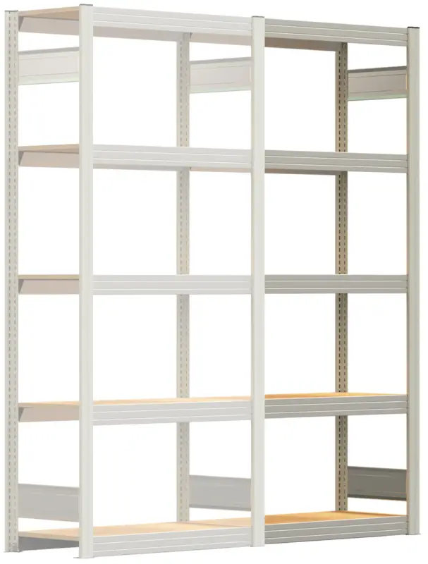 Garantierte Lieferung Regalwerk BERT Großfachregal 250 5 Anbaufeld 2000 x 875 x 400 mm - RAL 7035