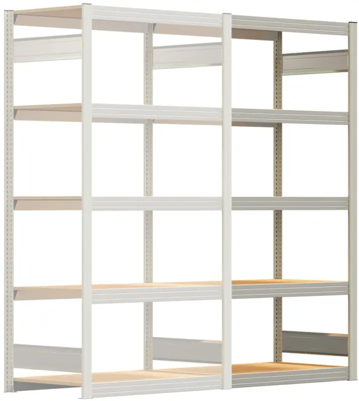 Neuheit Regalwerk BERT Großfachregal 250 5 Anbaufeld 2000 x 1005 x 600 mm - RAL 7035