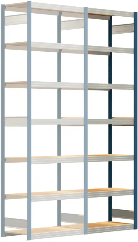 Heißes Angebot Regalwerk BERT Großfachregal 250 7 Anbaufeld 3000 x 1005 x 500 mm - RAL 5010