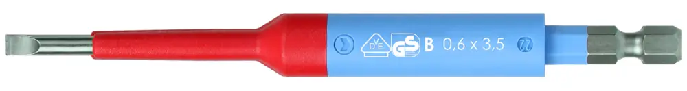 Felo VDE SAFETY Bit E 6,3 Schlitz SL 3,5 x 0,6 x 125 Expressversand