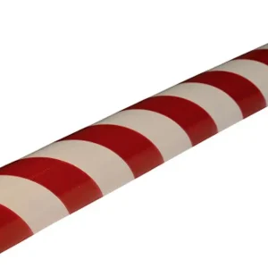 Jetzt Kaufen Knuffi Eckschutzprofil Typ A Ø 40 mm rot weiß PU - 5,00 m Standard