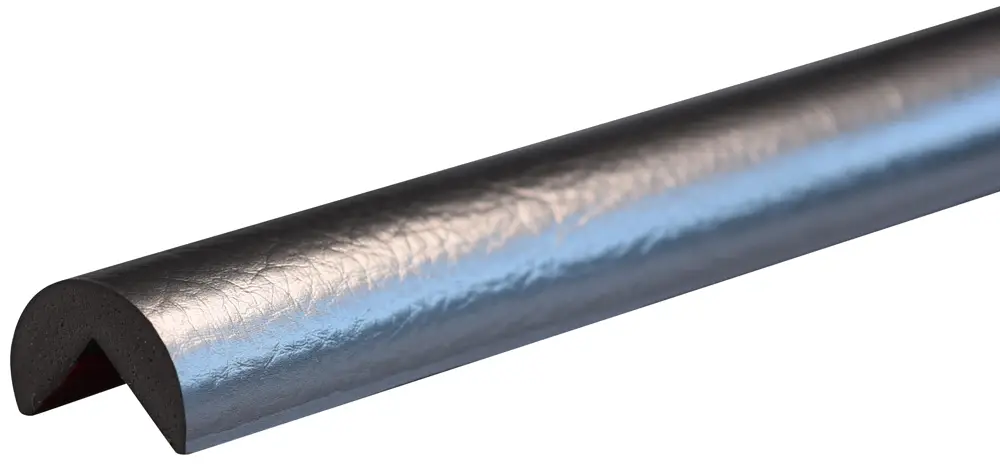 Knuffi Eckschutzprofil Typ A Ø 40 mm silber PU - 5,00 m Standard Top-Angebot