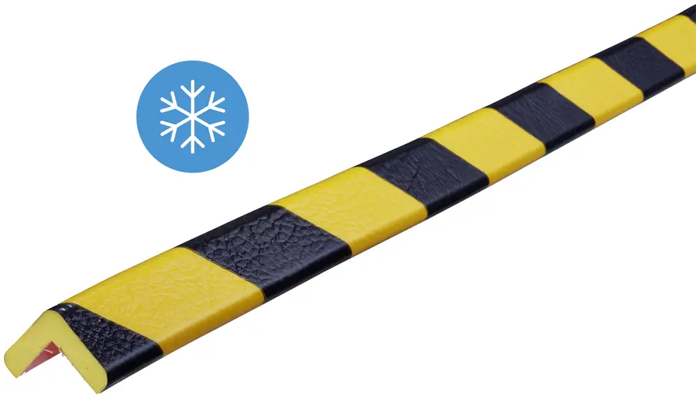 Direktkauf Knuffi Eckschutzprofil Typ E 26 x 26 mm gelb schwarz PU - 1,00 m Frost