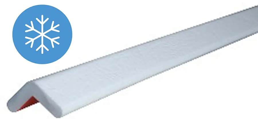 Knuffi Eckschutzprofil Typ E 26 x 26 mm weiß PU - 1,00 m Frost Echt