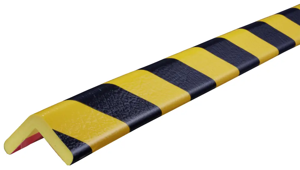 Knuffi Eckschutzprofil Typ H 45 x 45 mm gelb schwarz PU - 1,00 m Standard Sichere Zahlung