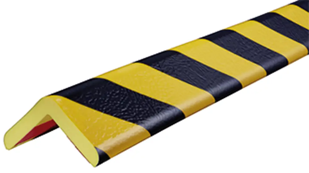 Knuffi Eckschutzprofil Typ H+ 60 x 60 mm gelb schwarz PU - 1,00 m Standard Top-Angebot