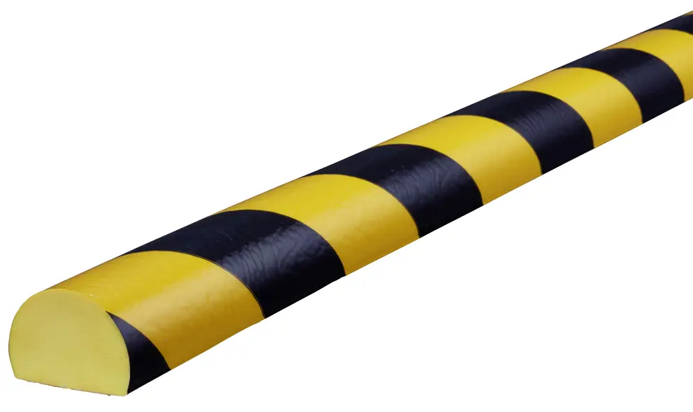 Knuffi Wandschutz Profil Typ C 40 x 30 mm gelb schwarz PU - 5,00 m Standard Markenprodukt