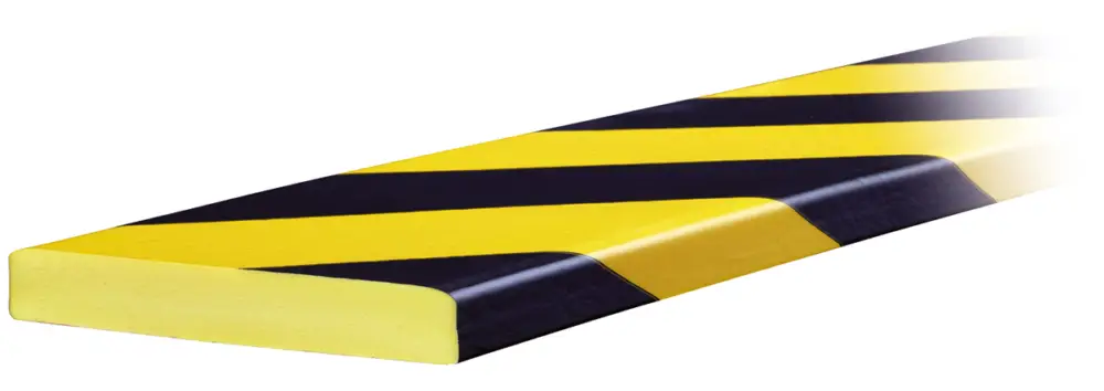 Knuffi Wandschutz Profil Typ Giant 150 x 20 mm gelb schwarz PU - 1,00 m Standard Knallerangebot