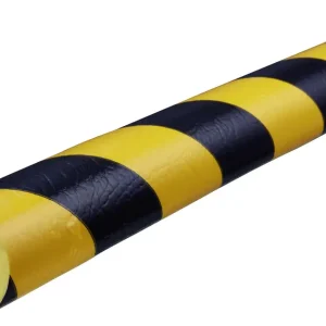 Top-Seller Knuffi Kantenschutzprofil Typ B Ø 40 mm gelb schwarz PU - 50,00 m Standard