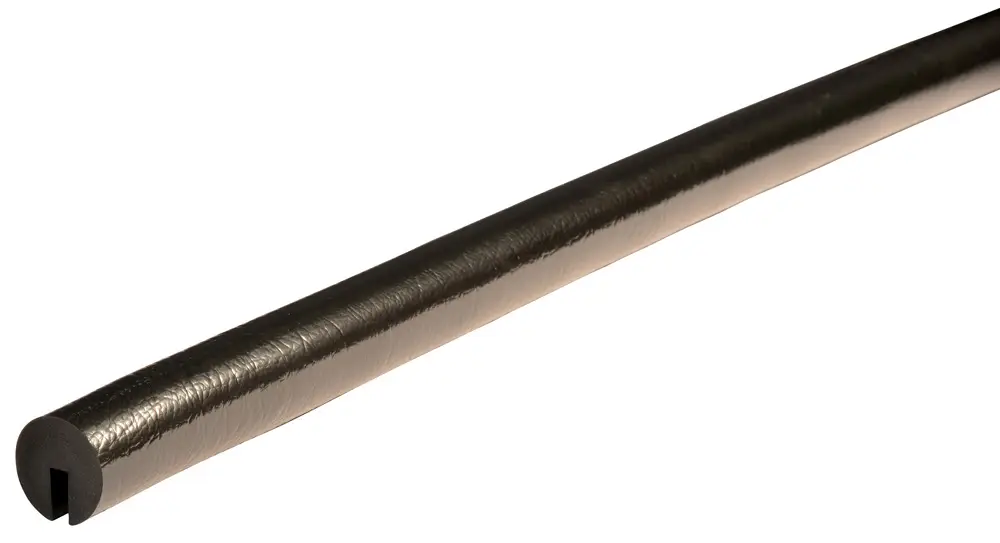 Solange Der Vorrat Reicht Knuffi Kantenschutzprofil Typ B Ø 40 mm schwarz PU - 1,00 m Standard