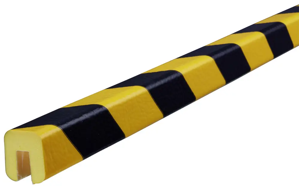 Knuffi Kantenschutzprofil Typ G 26 x 30 mm gelb schwarz PU - 50,00 m Standard Top-Angebot