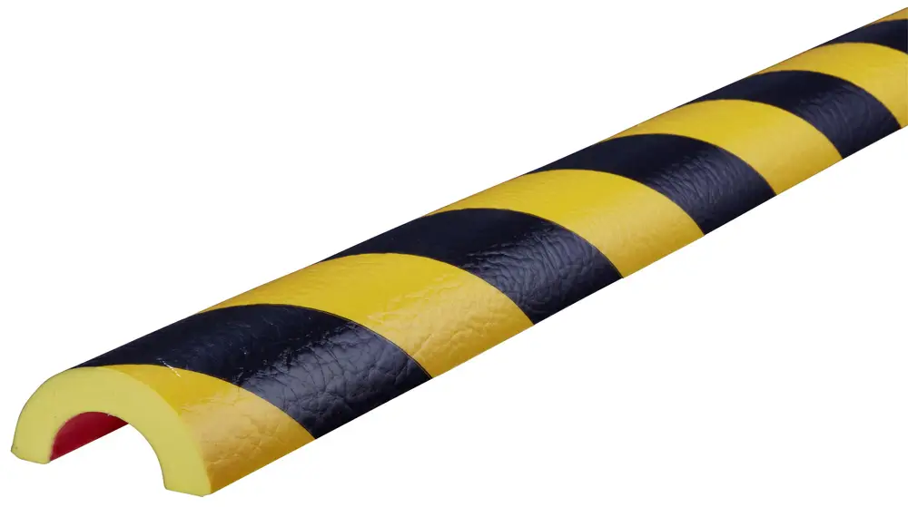 Knuffi Rohrschutz Profil Typ R30 Ø 30 mm gelb schwarz PU - 1,00 m Standard Zertifiziert